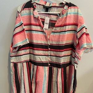 Lane Bryant; New with Tags; 24; Multicolored (pink, blue, black)
